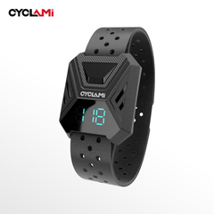 Monitor de Ritmo Cardíaco CYCLAMI HRM70 con Pantalla en Brazalete, Modo Dual ANT+ y Bluetooth, 60 Horas de Duración de Batería, Ultraligero 15g