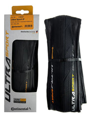 llanta Continental Ultra Sport 3 Plegable 700x25 Ruta Color Negro Llanta
