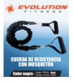 Cuerda Resistencia Mosqueton Nivel 3 Negra