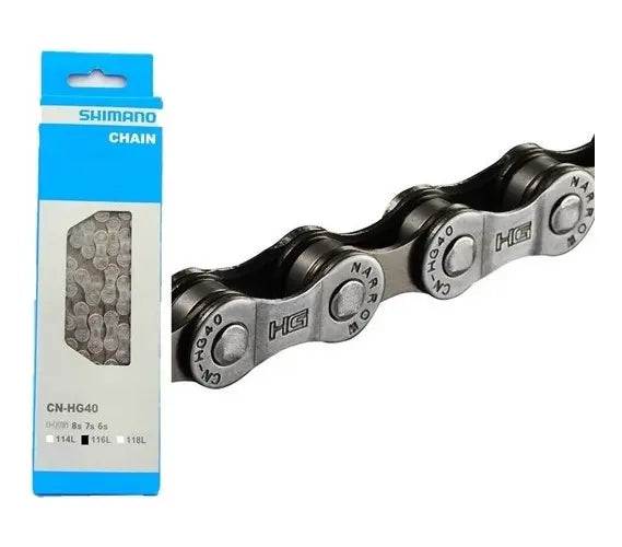 Cadenilla Shimano Hg40 8 V Cadena Bicicleta Ruta Y Montaña