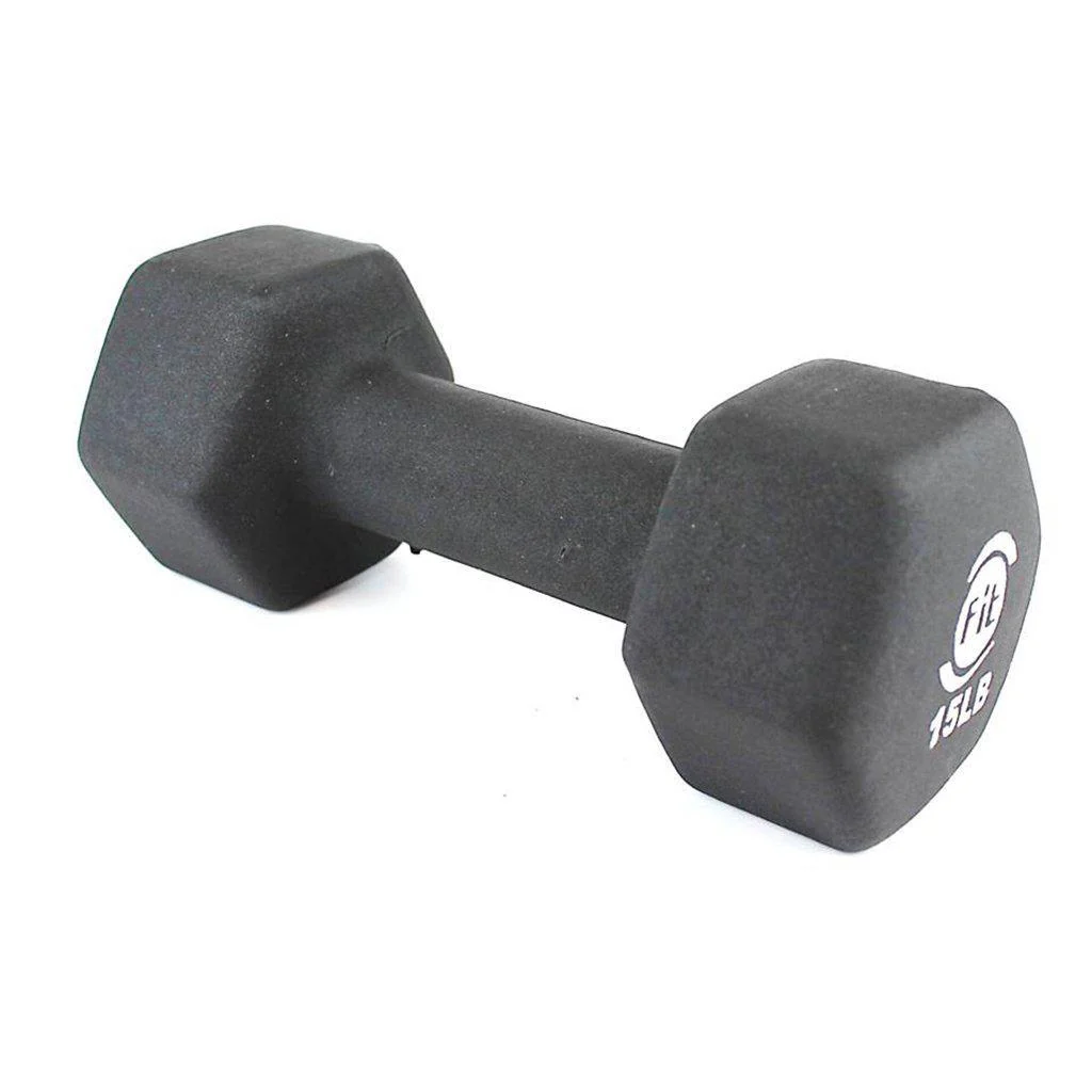 Mancuerna Hexagonal en Neopreno 15LB