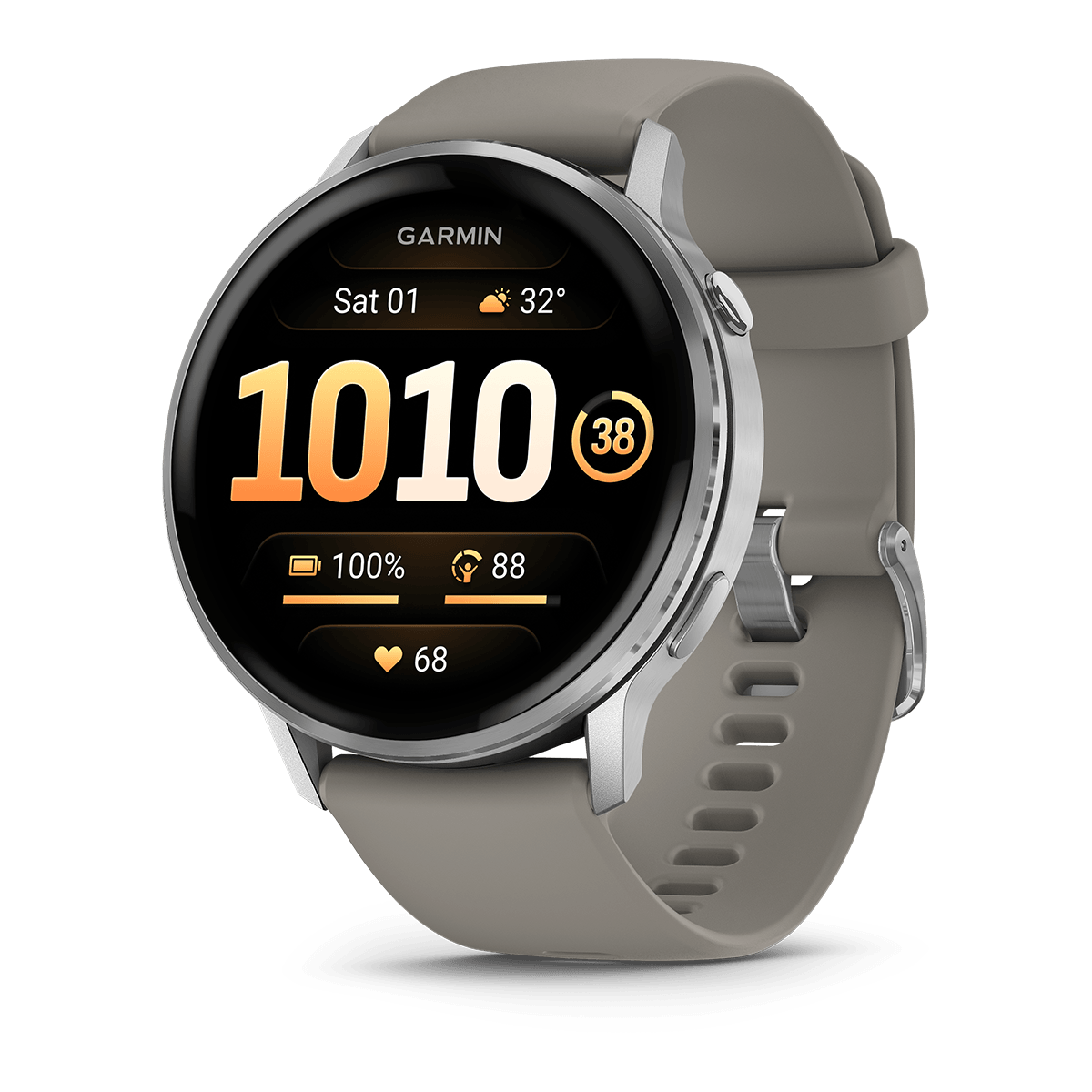 Garmin Venu 4 Venu 4 - 45mm Silver - Correa de Silicona Color Gris Plata